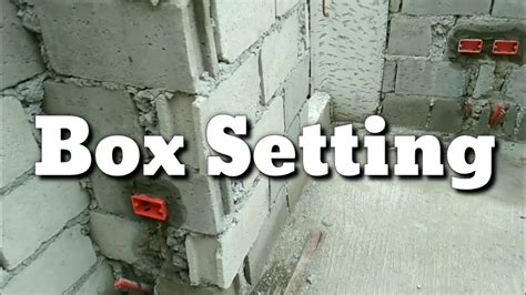 how to install electrical box in cinder block|electrical box installation.